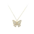 Gold Schmetterling Halskette mit Zirkonias