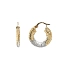 Elegante Creolen aus Bicolor-Gold