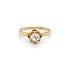 Goldring Blume mit Zirkon