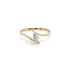 Gold Verlobungsring mit Zirkon