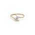Gold Verlobungsring mit Zirkon
