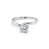 Verlobungsring mit Zirkon aus Weißgold