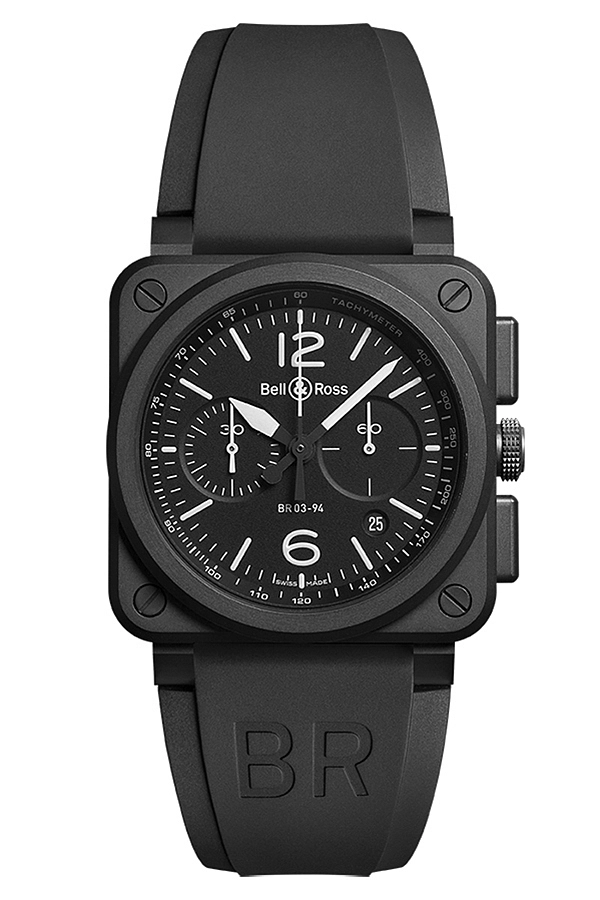 Bell & Ross Schwarz Matt BR0394-BL-CE