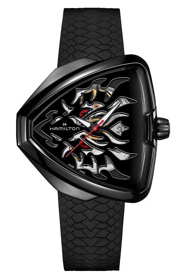 Hamilton Ventura Elvis80 Skelett Auto H24535332