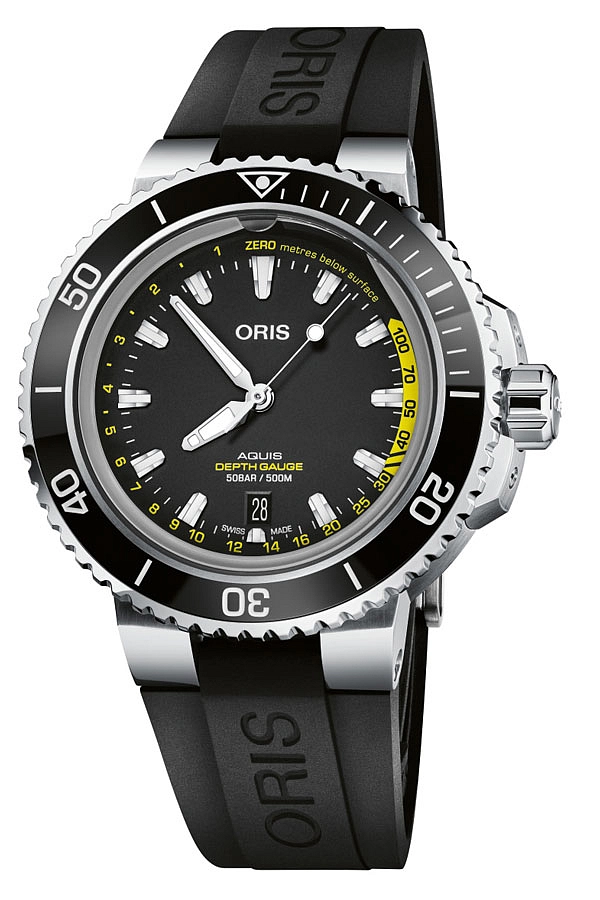 Oris Aquis Tiefenmessgerät 01 733 7755 4154-Set RS
