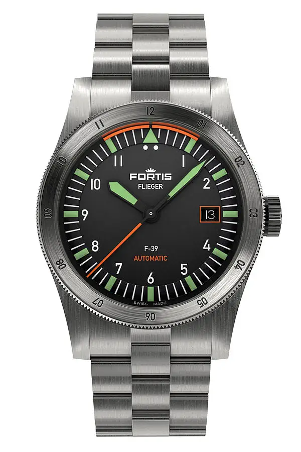 Forits Flieger F-39 Automtic auf Block Armband F4220005