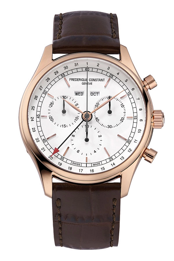 Frederique Constant Classics Quarz-Chrono Dreifach-Kalender FC-296SW5B4
