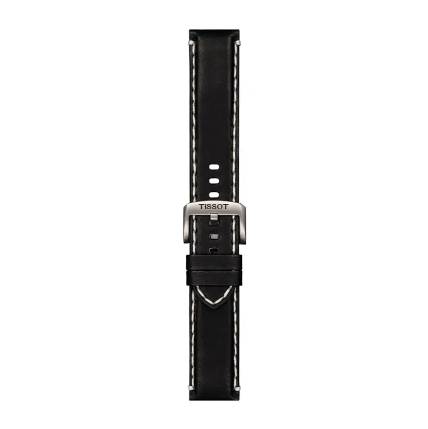 Schwarzes Tissot Lederarmband 22 mm T852.044.982