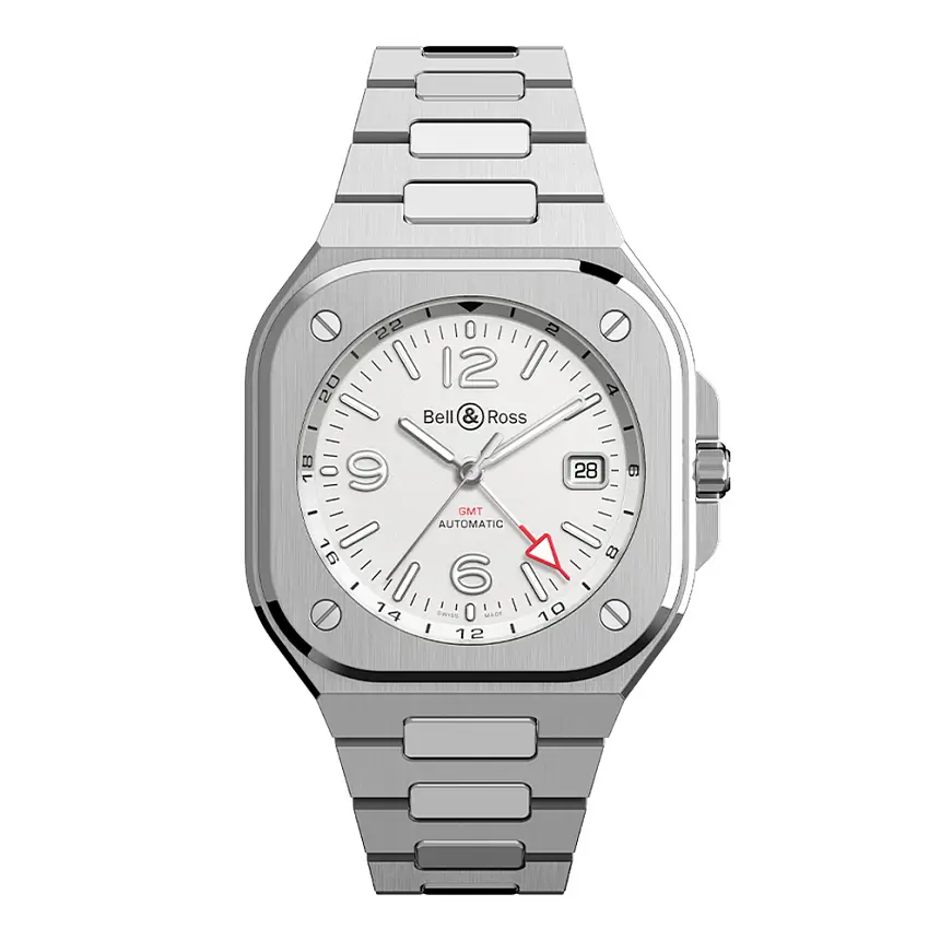 Bell & Ross BR 05 GMT Weiß BR05G-SI-ST/SST