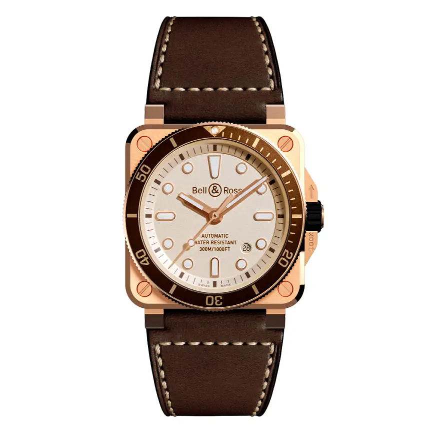 Bell & Ross Diver Weiß Bronze BR0392-D-WH-BR/SCA