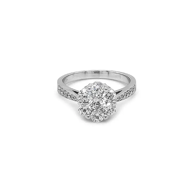 Goldring mit Diamanten