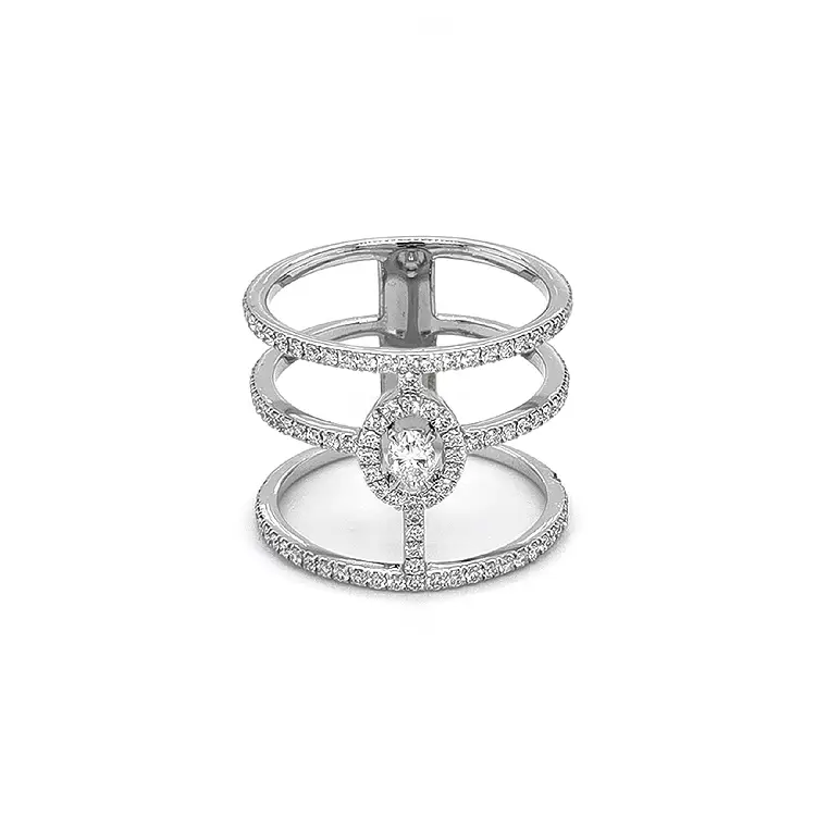 Goldring mit Diamanten