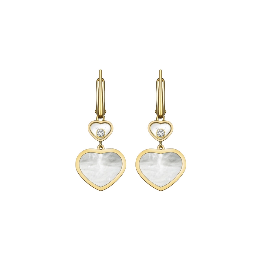 Gold-Ohrringe Chopard Happy Hearts 837482-0310