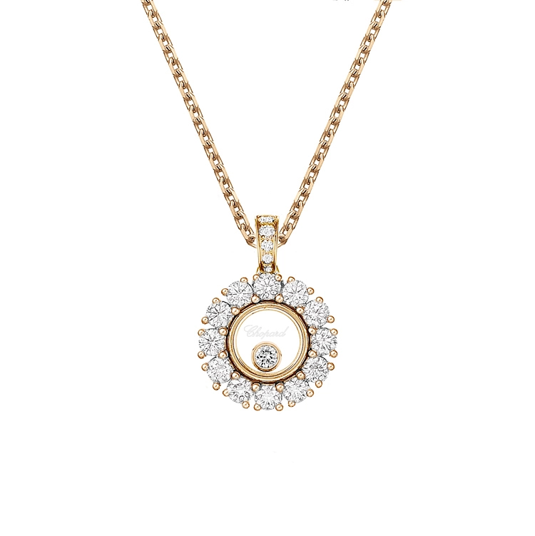 Gold-Anhänger Chopard Happy Diamonds 79A609-5001