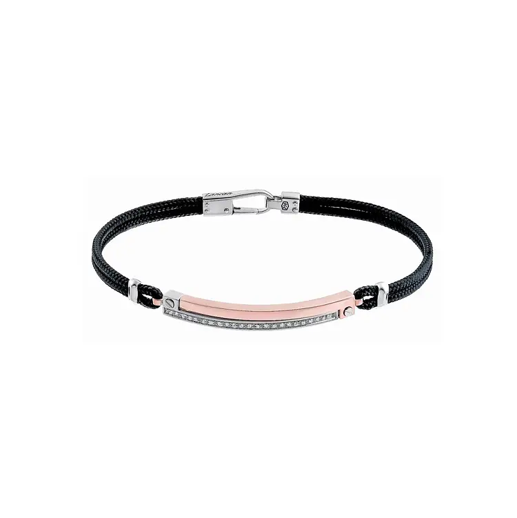 Gold Herrenarmband mit Diamanten