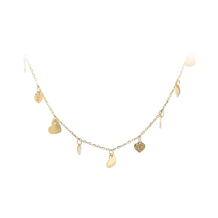 Gold Damen Halskette Herzen