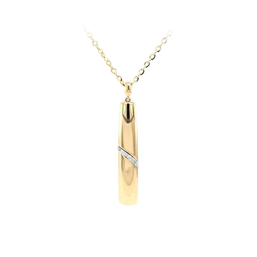 Goldhalskette mit Zirkonen