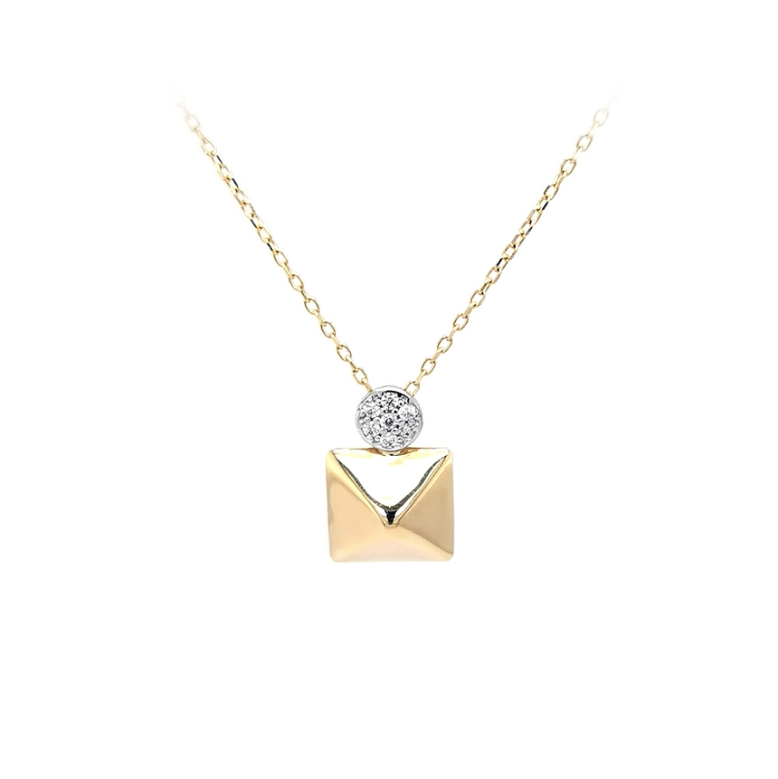 Halskette mit Zirkonias in Gold