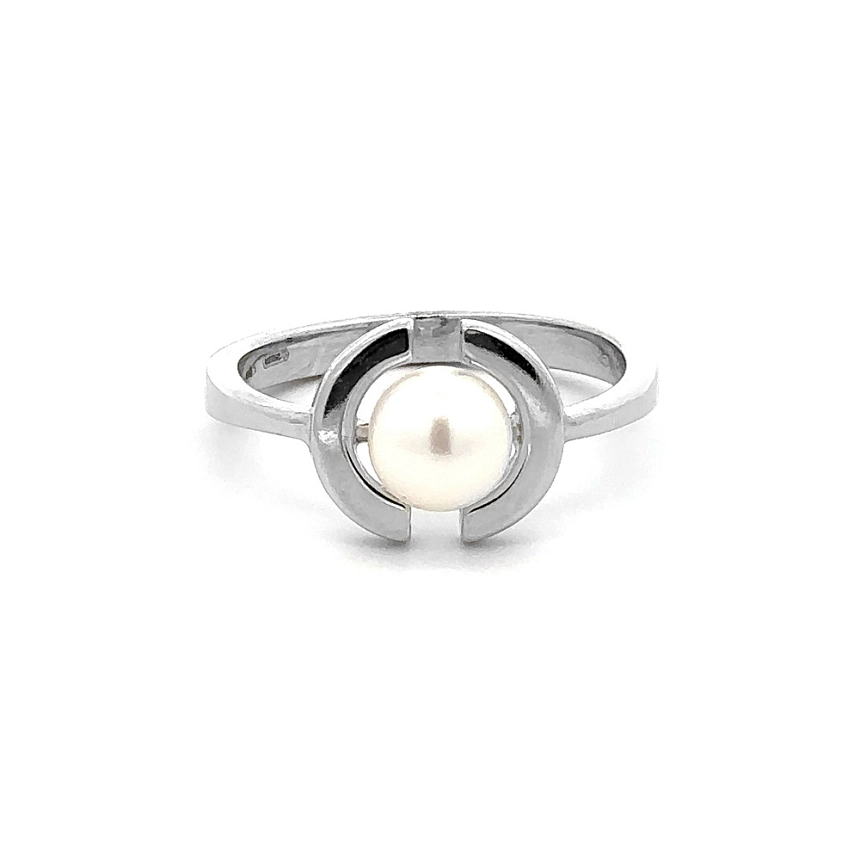 Ring mit Weißgoldperle