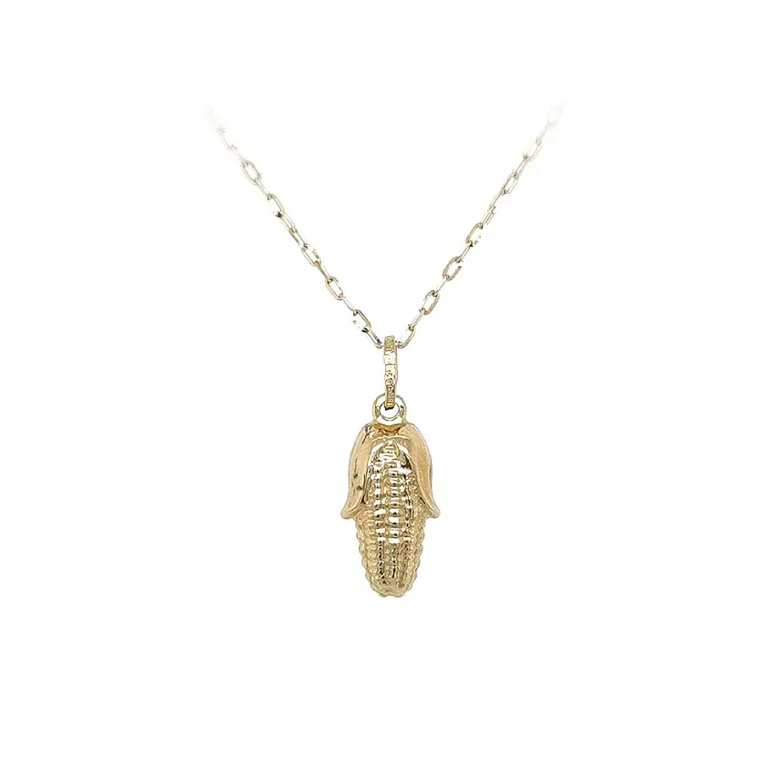 Goldener Maisohr-Anhänger