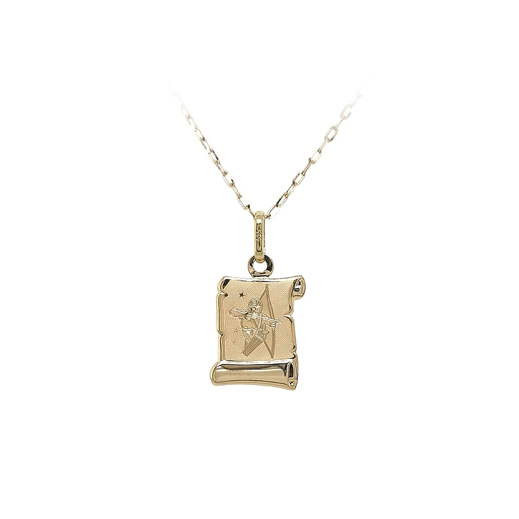 Gold-Anhänger Zeichen des Schütze