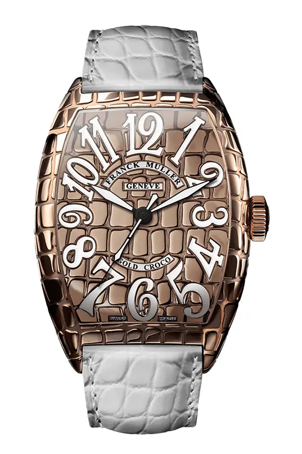 Franck Muller Cintrée Curvex Gold Kroko 5850 SC GOLD CR 5N