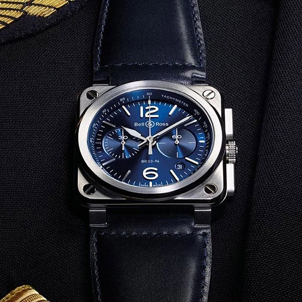 Bell & Ross Blaustahl BR0394-BLU-ST/SCA