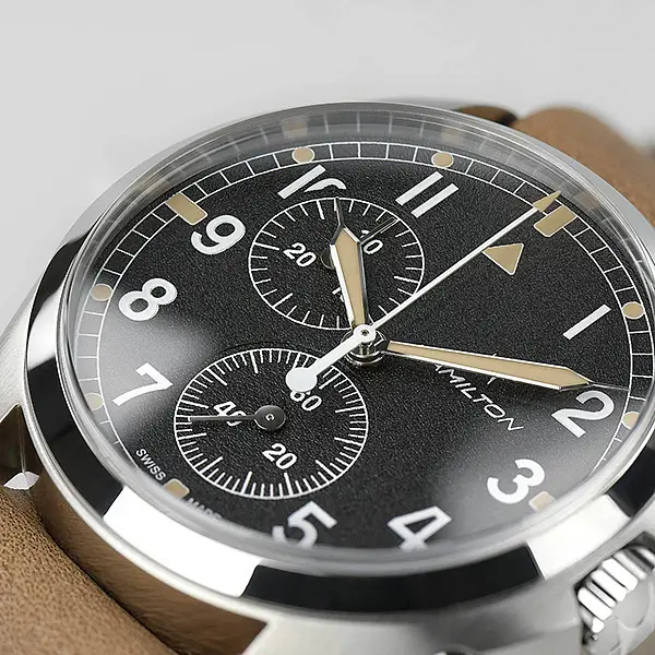 Khaki Luftfahrt Pilot Pioneer Chrono Quarz H76522531