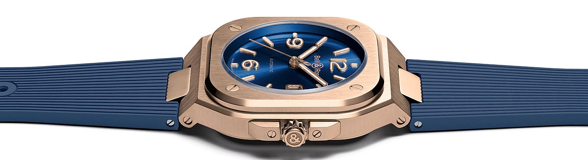 Bell & Ross BR 05 Blau Gold BR05A-BLU-PG/SRB