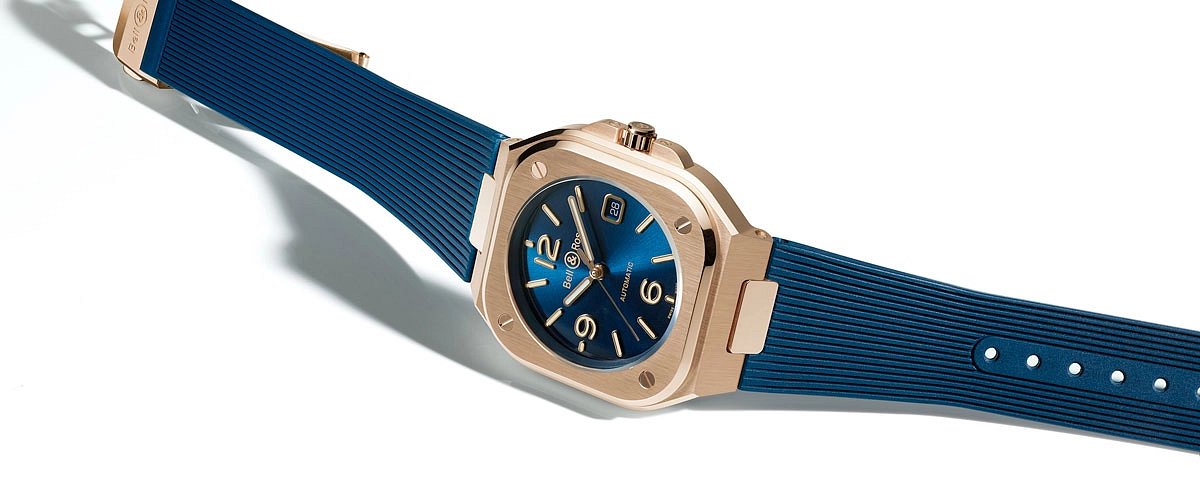 Bell & Ross BR 05 Blau Gold BR05A-BLU-PG/SRB