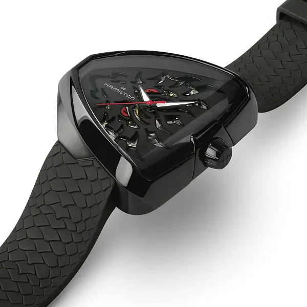 Hamilton Ventura Elvis80 Skelett Auto H24535332