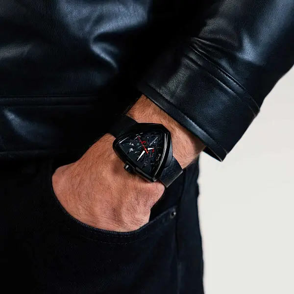 Hamilton Ventura Elvis80 Skelett Auto H24535332