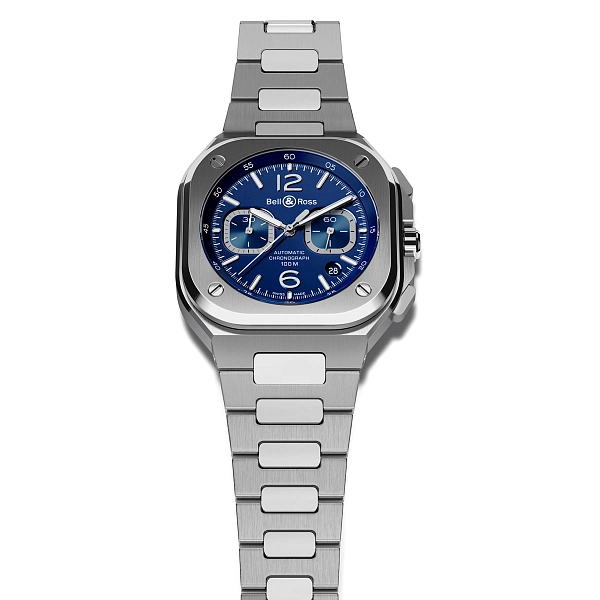 Bell & Ross BR 05 Chono Blau Stahl BR05C-BU-ST/SST