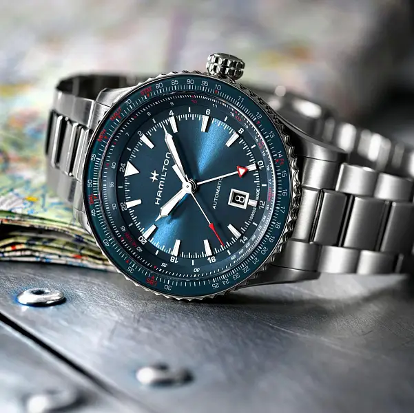 Hamilton Khaki Luftfahrt Cpnverter Auto GMT H76715140