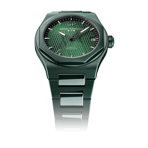Girard-Perregaux Laureato 42mm Grüner Keramik Aston Martin Edition