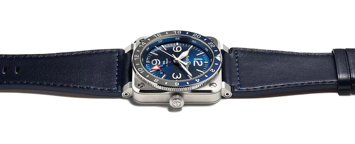Bell & Ross BR 03-93 GMT Blau BR0393-BLU-ST/SCA