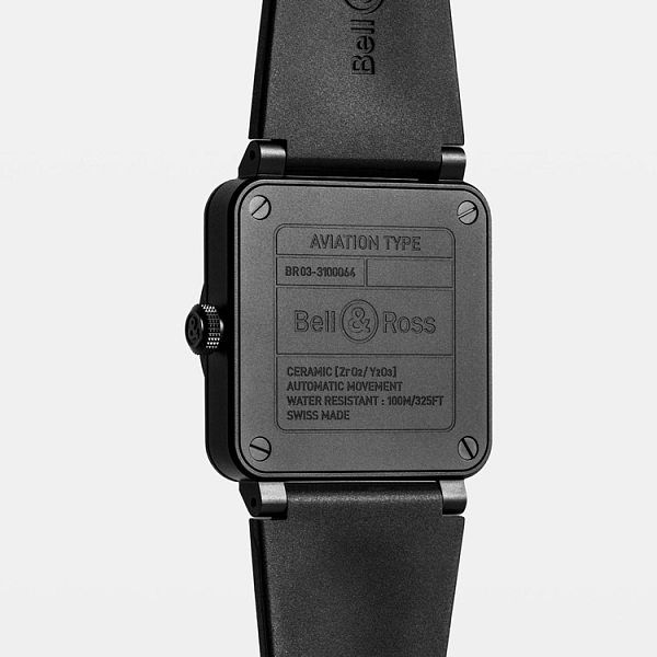 Bell & Ross BR 03 Schwarz Matt BR03A-BL-CE/SRB