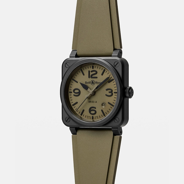 Bell & Ross Neue BR 03 Militärkeramik BR03A-MIL-CE/SRB