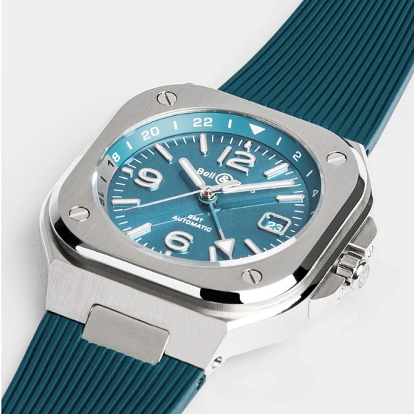 Bell & Ross BR 05 GMT Himmelblau BR05G-PB-ST/SRB