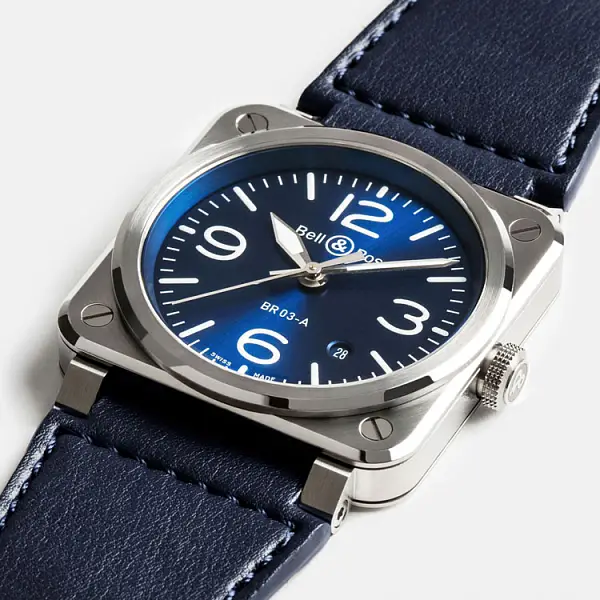 Bell & Ross BR 03 Stahlblau BR03A-BLU-ST/SCA