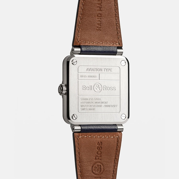 Bell & Ross BR 03 Stahlblau BR03A-BLU-ST/SCA