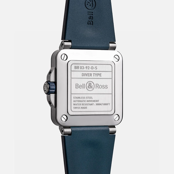 Bell & Ross BR 03 Diver Blau Stahl BR03A-D-BLU-ST/SRB