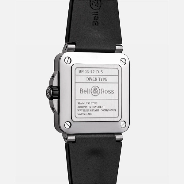 Bell & Ross BR 03 Diver Schwarzer Stahl BR03A-D-BL-ST/SRB
