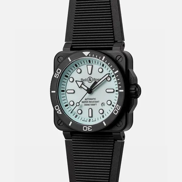 Bell & Ross BR 03 Taucher Vollkeramik BR03A-D-LM-CE/SRB