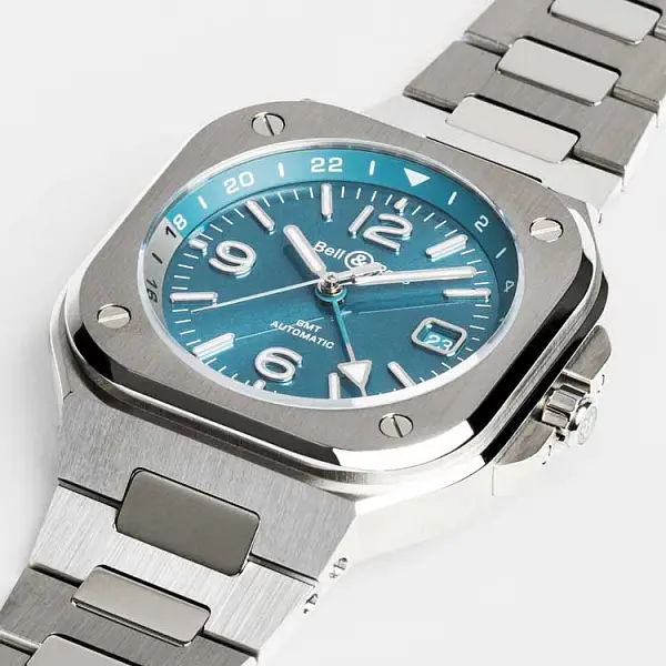 Bell & Ross BR-05 GMT Himmelblau BR05G-PB-ST/SST