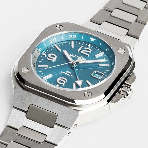 Bell & Ross BR-05 GMT Himmelblau BR05G-PB-ST/SST