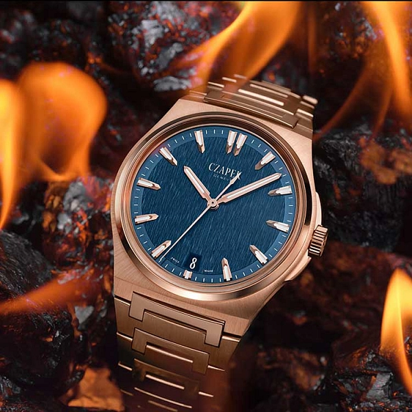 Cap Antarctique Moun Erebus Tiefblau Voll Rose Gold 5N 1540-P/S