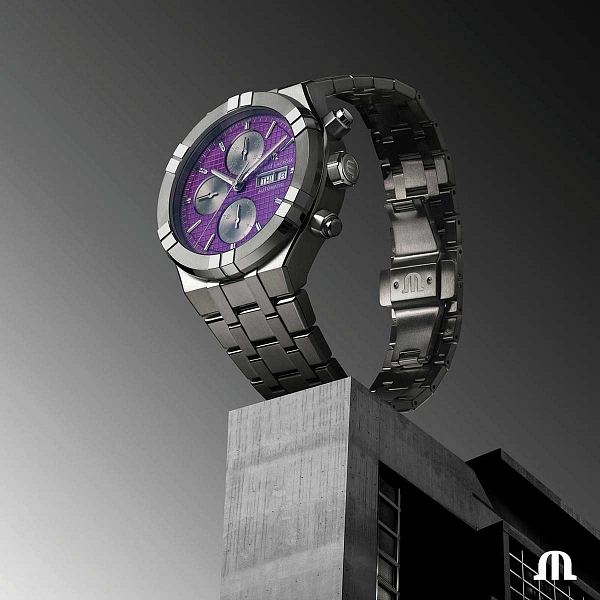 Maurice Lacroix Aikon Automatik Chronograph aus Titan AI6038-TT032-430-1
