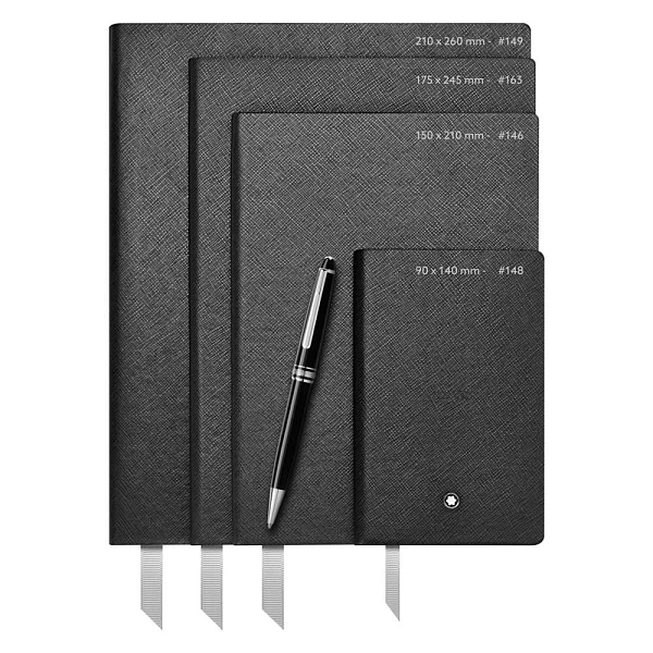 Montblanc Notizbuch #146 Klein, Schwarz - Blanko 116401