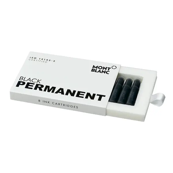 Montblanc Permanent-Tintenpatrone Schwarz 107757 ISO 14145-2